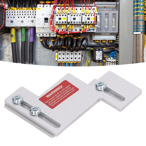 BR-200 Generator Interlock Kit 1-1/4 to 1-1/2in Spacing Main Circuit Breaker Generator Circuit Breaker Safety Lockout Transfer Switch for Cutler H...
