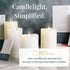 Remote Control | Ready to use 3D Flameless Candle Collection | Battery Included | Easy ON/OFF function...