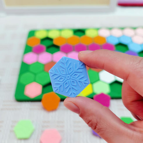 Hexagon Snowflakes Silicone Baking and Candy Mold with Scraper - Snowflake Molds Silicone for Gummies,Chocolates, Ice Cubes and Homemade Treats...