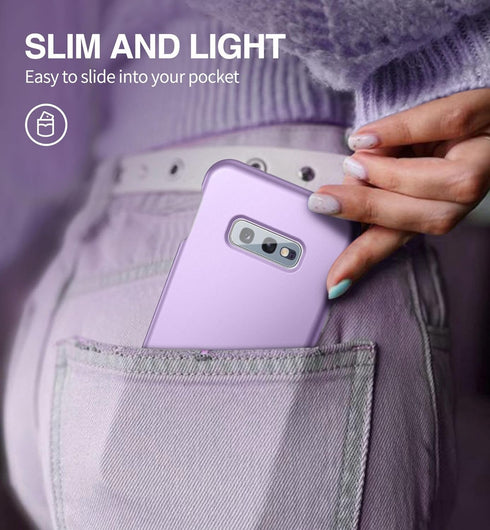 SURITCH Case for Samsung Galaxy S10e,?Built in Screen Protector??Support Wireless Charging? Rugged Back Cover Hybrid Bumper 360 Protective Case Ma...
