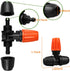 Upgraded Three-Way Atomizing Nozzle for 1/4 Inch Irrigation Tubing, 24 Pcs Adjustable Micro Spray Irrigation Emitters with Integrated 1/4 Inch Tee...
