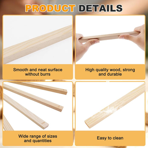 Pottery Rolling Pin Set - 10 Pieces in 5 Sizes with Wooden Guides for Polymer Clay and Pottery | Premium Pottery Teaching Tools with Thickness Mea...
