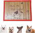 Pet Dog Bamboo Pad, Summer Pet Cat Puppy Portable Washable Mat Cartoons Pattern Mat Cushion Pad Cool Bed Sleeping Mattress Cushions Dogs Seat (Dog...