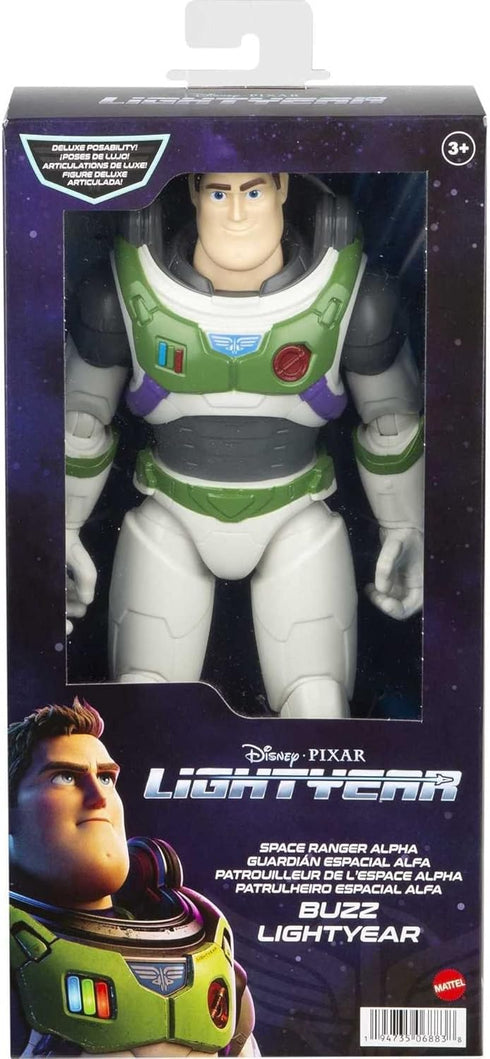 Mattel Disney and Pixar Lightyear Buzz Large-Scale Action Figure, Space Ranger Alpha with Accessories, 12 Moving Joints, 12 inch...