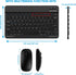 Ultra-Slim Small Bluetooth Keyboard and Mouse Combo Portable Rechargeable Cordless Wireless Keyboard for Android Tablet Cell Phone Samsung Smartph...
