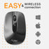 Silent Wireless Mouse for Laptop Small Compact Cordless Computer Mice with USB 2.4 GHz – Quiet Click, 3 DPI Levels, Travel Mouse – Portable for PC...