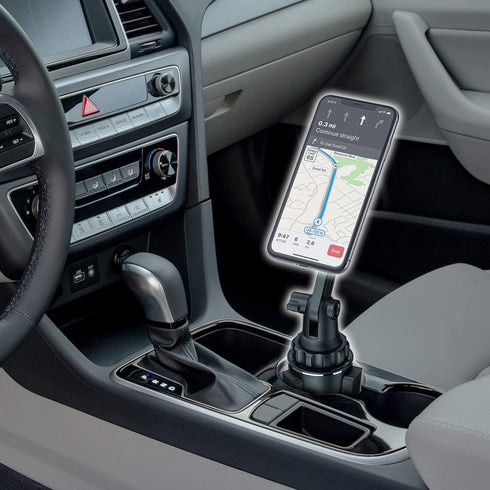 WixGear Magnetic Cup Holder Phone Mount, Extendable Arm Universal Car Cup Holder Adjustable Base Automobile Cup Holder Smart Phone Cradle Car Moun...