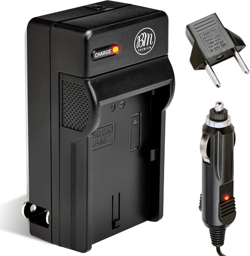 BM Premium LP-E6 Battery Charger for Canon XC10, EOS 60D, EOS 60Da, EOS 70D, EOS 80D, EOS 5D II, EOS 5D III, EOS 5Ds, EOS 6D, EOS 7D, EOS 7D Mark ...
