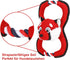 GAOMON Squeaky Dog Toys, Durable Plush Chew Toys in Fox Shape, Interactive Tug of War Toy for Small and Medium Dogs...