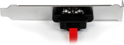 StarTech.com 18in 1 Port SATA to eSATA Plate Adapter - External SATA Plate - 6Gbps eSATA Port - Internal SATA to eSATA Adapter - 18 inch (ESATAPLT...