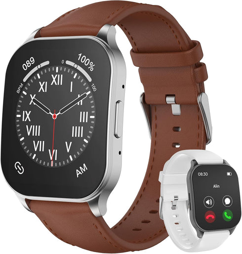 Smart Watch for Men Women, 1.96" AMOLED Display, Fitness Watch(Answer/Make Call) with Heart Rate Sleep SpO2 Monitor,IP68 Waterproof Activity Track...