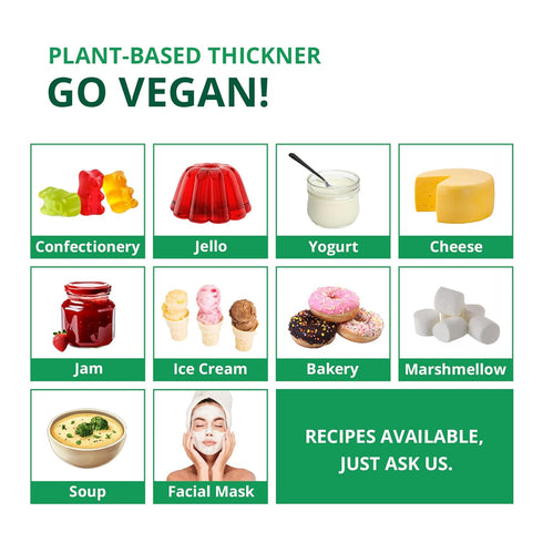 LIVING JIN Agar Agar Powder, 4 oz. Kosher, Plant-Based Gelatin Powder, Vegan Agar Agar, Vegan Jello, Sugar-Free, 100% Natural Red Algae...