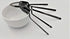 Modern Flatware - Luxury Stainless Steel Utensil Elegant Dinnerware Cutlery Set, Dishwasher Safe Forks Knives Spoons, Tableware (Black, 5pcs, Serv...
