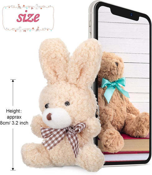 12 Pcs Mini Plush Stuffed Animal Bulk 4 Inch Back to school Halloween for DIY Kids Birthday Carnival School Prizes Gift Goodie Bag Filler(Pink, Ap...