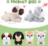 6 Pcs Mini Puppy Stuffed Animals Small Dog Plush Bulk Puppies Stuffed Realistic Cute Dog Toys Soft Plush Adopt a Pet Stuffed Animal Puppy Party Fa...