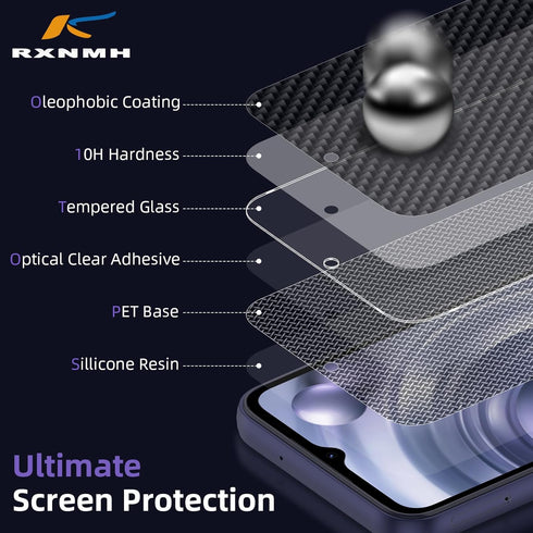 2+2 Pack for Samsung Galaxy A35 5G Screen Protector with Camera Lens Protector,Full Coverage,High sensitivity,Easy to install,For Galaxy A35 5g Sc...