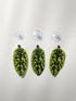 4.33 inches Artificial Plant Leaf Betta Hammock Fish Rest Bed Aquariums Supply Leaves (Army green)-3 Pcs...