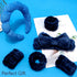 Spa Headband for Washing Face Makeup Headband Skincare Headband 6PCS Face Wash Headband Wrist Bands for Washing Face Dark Blue Sponge Hair Band Ha...