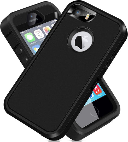 ACAGET for iPhone SE 2016 Case Heavy Duty Protective Armor Shock-Absorbing Dual Layer Rubber TPU + PC Cover Matte Non-Slip Bumper Shell Phone Case...