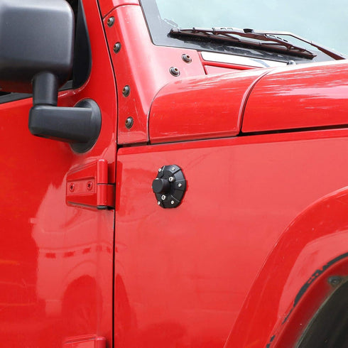 Voodonala for Jeep Radio Antenna Base Cover Antenna Housing Mount Lid Cap Base Fit for Jeep Wrangler 2007-2025+ JK JKU JL JLU Gladiator JT 4xe Ext...