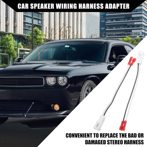 Front/Dash Tweeters Speaker Wiring Harness Adapter Connector Plug for Dodge for Ram 1500 06-21 for Jeep Cherokee 2011-2017 / Car Speaker Wiring Ad...