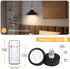 Black Battery Light Bulb, Battery Operated Puck Lights with Remote, AA Battery powered E26 Bulb with Memory Function, dimmable cordless light bulb...