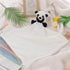 Apricot Lamb Stuffed Animals Security Blanket Panda Infant Nursery Character Blanket Luxury Snuggler Plush (White Panda, 10 Inches)...