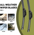 24"+19"+12" Windshield Wiper Blades Premium All-Season Durable and Quiet Silicone Wiper Blade Fit for Dodge Journey 2009-2022 J/U Hook (Set of 3)...