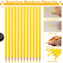 36Pcs Yellow Marking Pencil Yellow Glass Marking Pencil Carpenter Pencil Yellow Wooden Grease Pencil Wax Pencil Yellow Crayon Pencils Artists' Sin...