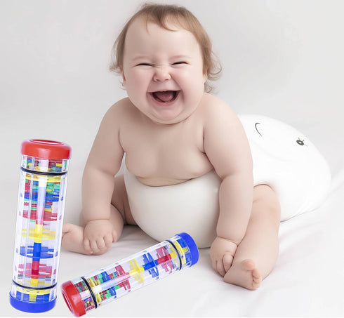 2 Pack Rain Sticks for kids Instruments for Toddlers 1-3, 8 Inch Rain Stick wobble toys for babies Rainstick Rainmaker Sensory Toys for Autistic C...