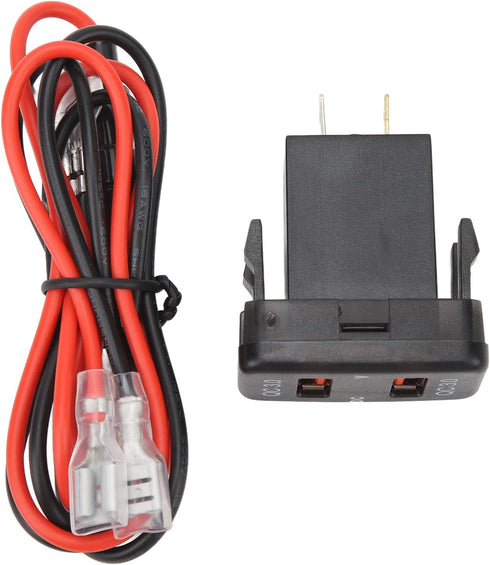 Aramox Dual USB Port Socket QC3.0 Fast Charge Charging Outlet Power Adapter USB Car Socket for FJ Cruiser Fortuner Hilux Tacoma (1.57x0.87 Inch)...