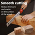 RUITOOL Japanese Hand Saw 6 Inch Pull Saw Double Edge SK5 Flexible Blade 11/17 TPI Non-slip Handle Flush Cut Saw Wood Saw for Woodworking Tools...