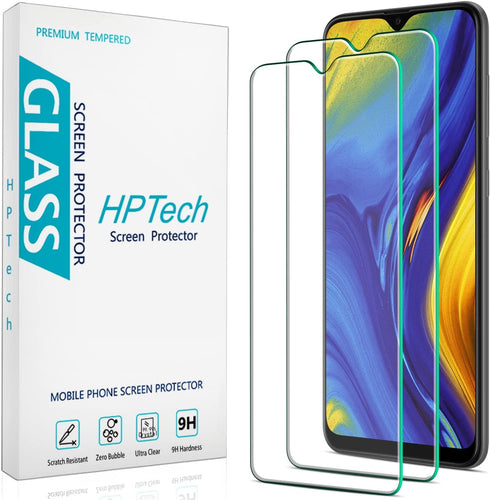 HPTech Screen Protector For Samsung Galaxy A20 Tempered Glass, Easy to Install, Bubble Free 2-pack......