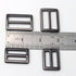 JWBIZ 8pcs Flat Metal Slide Buckle Belt Adjuster Sliders Tri Glide Strap Hardware Clasp (Gun Black, 1 1/4 Inch)...