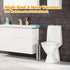 JIGA Toilet Brush and Holder, Stainless Steel Toilet Bowl Brush, Bathroom Toilet Bowl Scrubber Brush with Stiff Bristles...