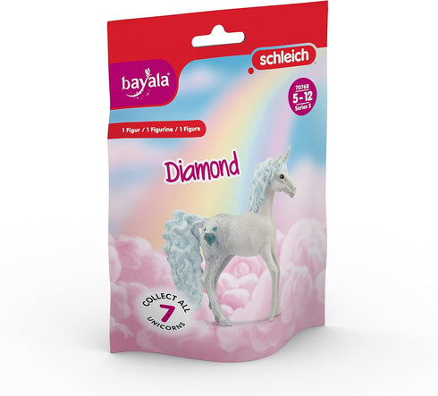 SCHLEICH bayala, Unicorn Toys for Girls and Boys, Collectible Unicorn Gemstone Series 2023, Diamond...