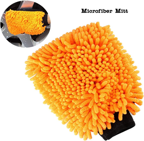 SCRUBIT 2 Pack Car Wash Mitt – Scratch-Free Car Sponges for Washing, Dual Sided Wash Mitts for Car Washing - Premium Car Washing Sponge for Cars, ...