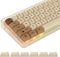 XDA PBT Key Cap, 138 Keys Dye Sublimation Coffee Cat Custome Key Cap Set for Cherry/Gatron MX switches 60 Percent/68/61 Gaming Mechanical Keyboard...