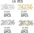 2024 Nail Art Decorations 2024 Number Nail Rhinestone Rivet 3D Alloy Nail Glitter Design Metal Digit Nail Diamond Supplies for Women Girls Manicur...