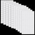 10 Sheets Foam Dual-Adhesive Squares,2 Sizes 3D Foam Squares Double Sided Self Adhesive Dots Mounting Squares, Adhesive Foam Squares for Scrapbook...