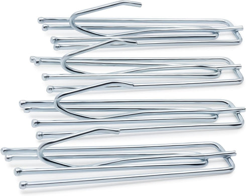 Dritz Home 44324 Long Neck Pleater Drapery Hooks (14-Piece) , Silver...