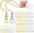 2 Colors Earring Hooks,300 PCS Earring Making Kit, Hypoallergenic Earring Hooks for Jewelry Making?White+Gold?...