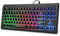 Rii Gaming Keyboard,87-Keys RGB Backlit Compact Keyboard,Silent Computer Keyboard,USB Wired Keyboard for Laptop,PC,Windows,Mac...