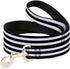 Dog Leash Stripes 3 Black 2 White 4 Feet Long 1.0 Inch Wide...