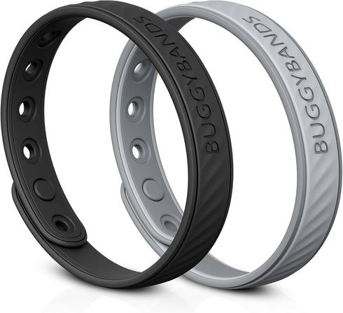 Mosquito Repellent Bracelets, 2 Pack Silicone Mosquito Repellent Bands with DEET Free, Natural & Waterproof Bug Wristbands for Kids and Adults, Ou...