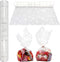 AnapoliZ Christmas Cellophane Wrap Roll | 100’ Ft. Long X 16” in. Wide | 2.3 Mil Thick Crystal Clear with Snowflakes| Gifts, Baskets, Treats, Cell...