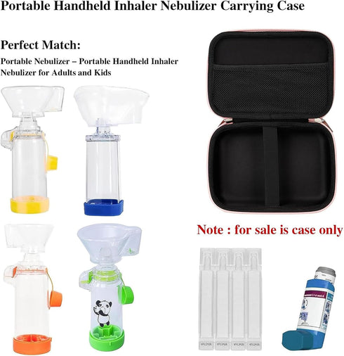 Leayjeen Portable Travel Case - Hard Shell Asthma Protective Case, Inhaler,Masks and Accessories Carrying Case (CASE ONLY)......