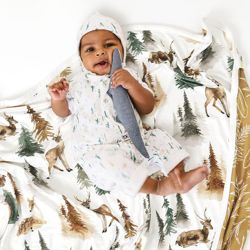 GRSSDER Baby Blankets Super Soft Stretchy Jersey Knit Swaddle Blanket for Baby Girls and Boys, Double Layer Receiving Blankets 34 x 44 Extra Large...