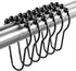 Titanker Shower Curtain Rings Hooks, Rust-Resistant Metal Shower Curtain Hooks for Bathroom Shower Rods Shower Hooks Shower Rings for Curtain - Se...