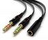 Maeline Headphone Splitter Adapter, 3.5mm Mic Cable for Computer, Headset 3.5mm Female to 2 Dual Male Microphone Audio Stereo Jack Earphones Port ...